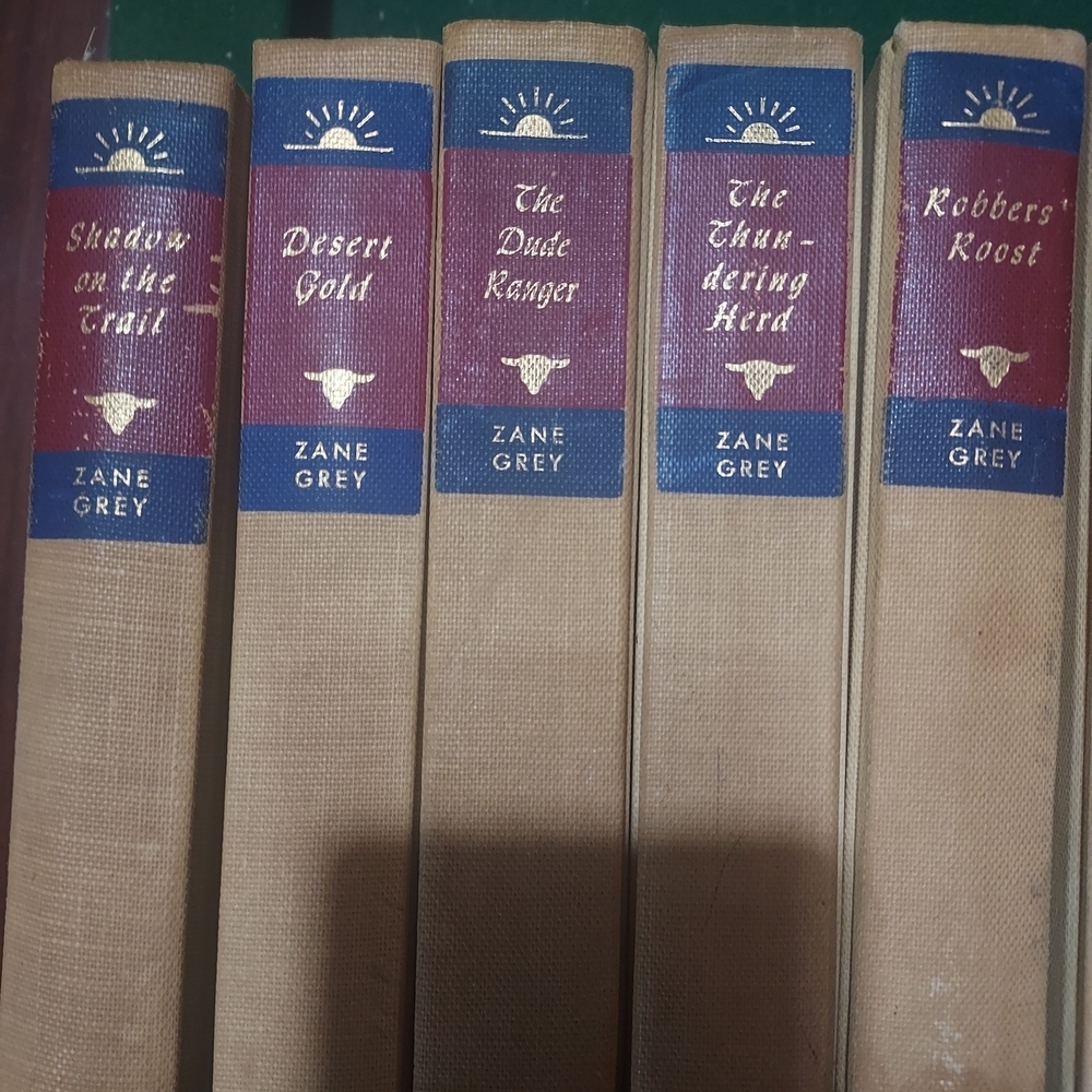 Classic Book Collection - Tan and Blue